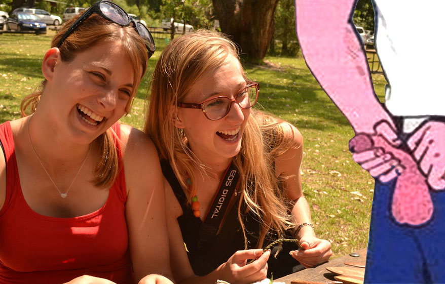 two_girls_laughing_at_cowboys_henk_little_buddy.jpg