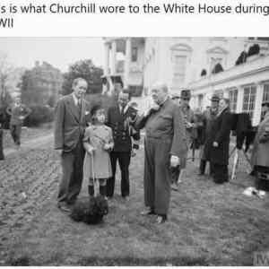 Churchill wore uniform too