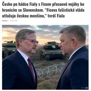 Ficova fasisticka vlada utlacuje ceskou mensinu