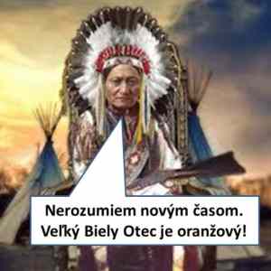 oranzovy velky biely otec