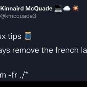 remove french