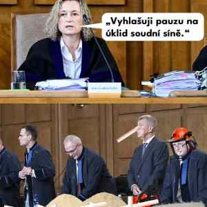 uklidnit v soudni sini